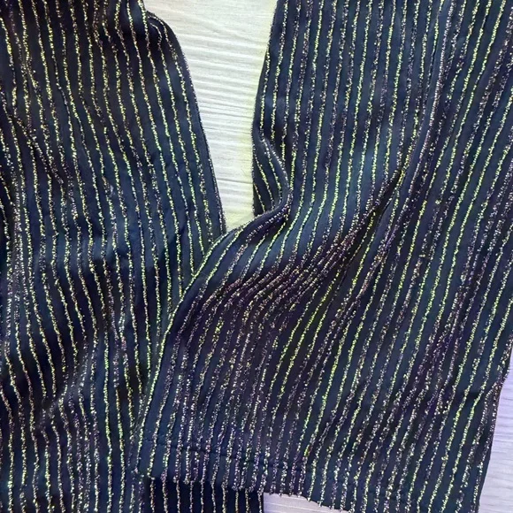 Topshop Black and Gold Long Sleeve Dress - Picture 4 of 6